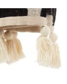 The Aztec bedsprei - natuurlijk zwart - 240x128x1 cm