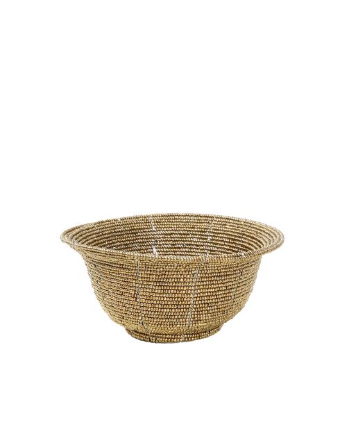 Le Bol Perlé Bas Or S - 13x13x5 cm