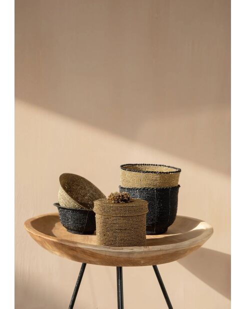 Le Bol Perlé Bas Or S - 13x13x5 cm