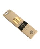 Strohhalme aus Bambus, 20 x 1 x 1 cm, 10 Stück, mit Pinsel