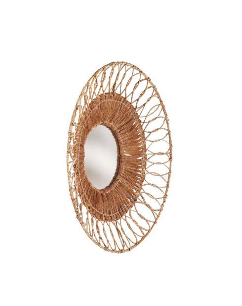 Le Miroir Montezuma - Naturel - 80x5x80 cm