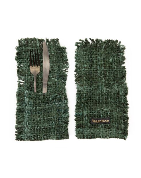 Le Porte-couverts Oh My Gee - Vert Forêt - 13x25x1 cm