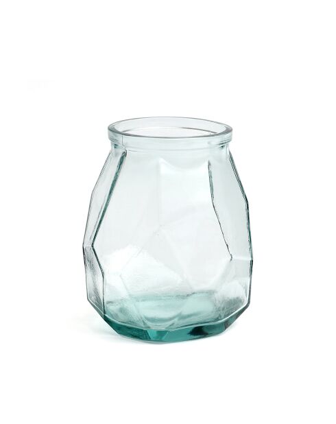 Le Vase Wide Origami - Bleu - 17x17x19 cm