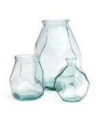 Le Vase Wide Origami - Bleu - 17x17x19 cm