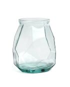 Le Vase Wide Origami - Bleu - 17x17x19 cm