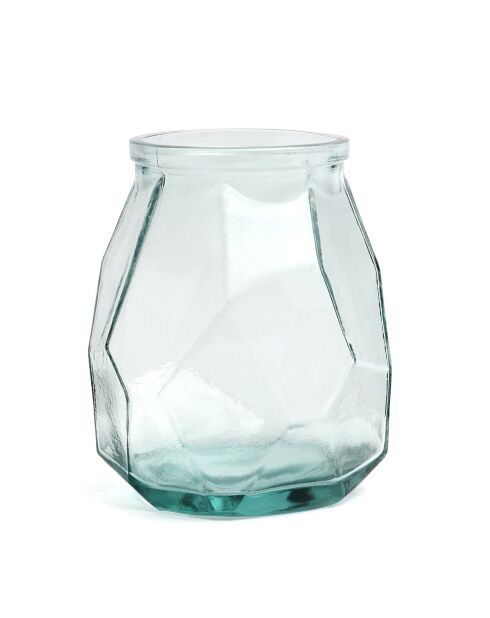 Le Vase Wide Origami - Bleu - 17x17x19 cm