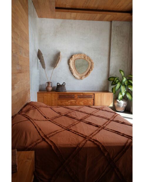 Le Jeté de Lit Berber - Terracotta - 300x240x1 cm