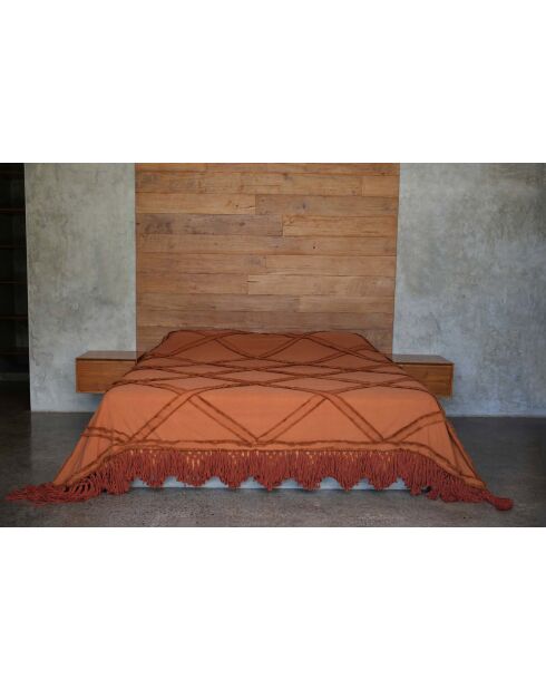 Le Jeté de Lit Berber - Terracotta - 300x240x1 cm
