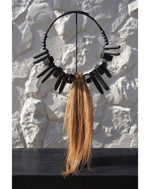 Soporte de madera Rayung, decoración, 45 x 10 x 70 cm