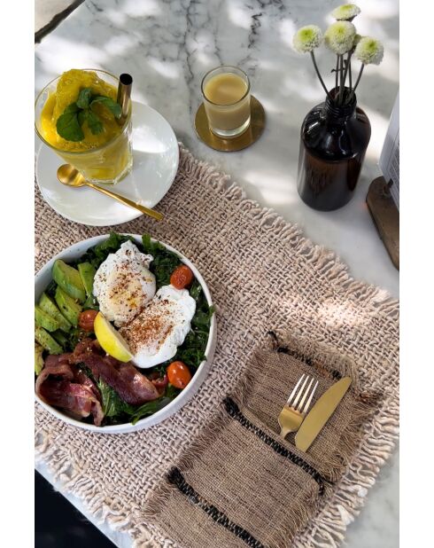 Le Porte-Couverts Oh My Gee - Beige Noir - 13x25x1 cm