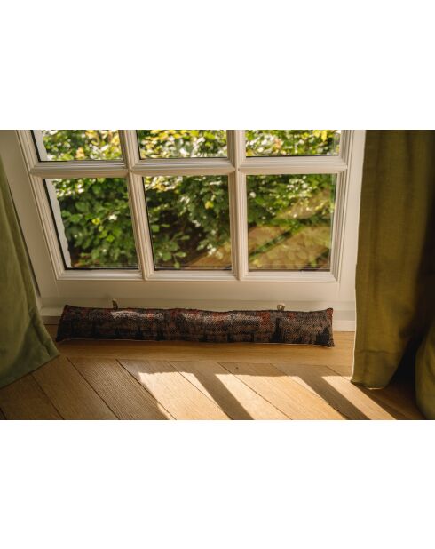 Boudin de Porte Oh My Gee - Noir Orange - 80x10x10 cm