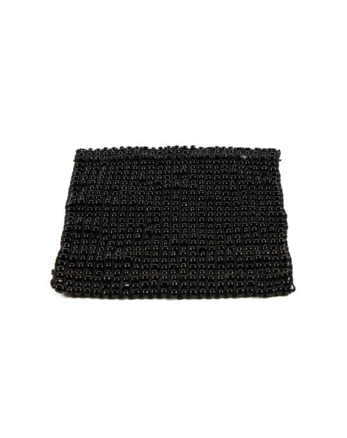 Le Sous-Verre Perles - Noir - 11x11x1 cm