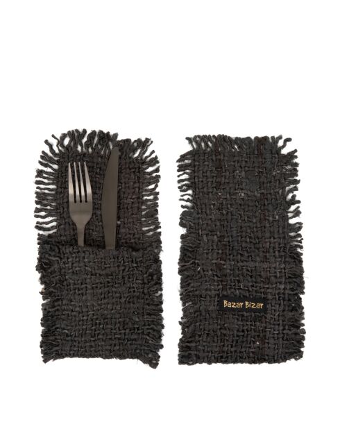 Le Porte-Couverts Oh My Gee - Noir Marine - 13x25x1 cm