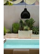 Pantalla The Lobster Trap, negra, 50 x 50 x 52 cm