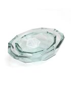 El cuenco de origami azul L - 34x34x9 cm