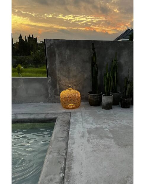 De Batu Bolong natuurlijke lampenkap L - 58x58x55 cm