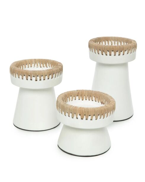 The Pretty Natural White Kerzenhalter S - 13x13x12 cm