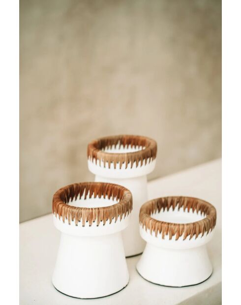 The Pretty Natural White Kerzenhalter S - 13x13x12 cm