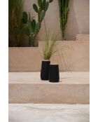 Le Vase Sneaky Noir Naturel L - 14x14x31 cm