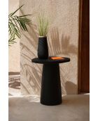 Le Vase Sneaky Noir Naturel L - 14x14x31 cm