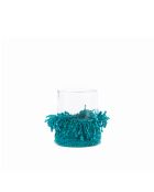 The Oh My Gee Aqua Kerzenhalter L, 10 x 10 x 13 cm