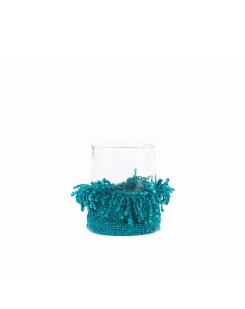 The Oh My Gee Aqua Kerzenhalter L, 10 x 10 x 13 cm