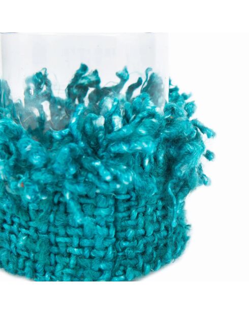 The Oh My Gee Aqua Kerzenhalter L, 10 x 10 x 13 cm