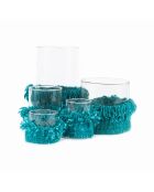 The Oh My Gee Aqua Kerzenhalter L, 10 x 10 x 13 cm