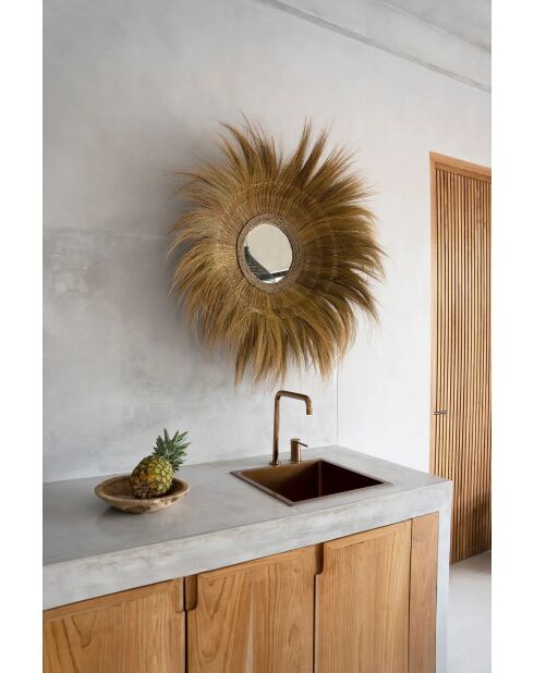 Le Miroir Sunken Forest - Naturel - 90x90x22 cm