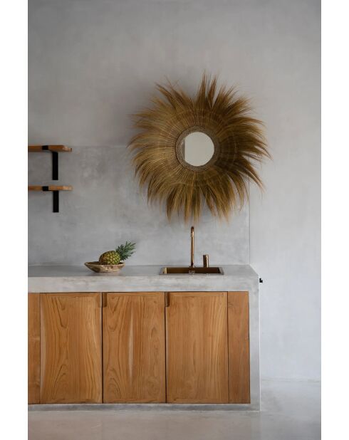 Le Miroir Sunken Forest - Naturel - 90x90x22 cm