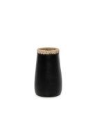 Le Vase Sneaky Noir Naturel S - 14x14x22 cm