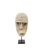 Le Masque De Cowrie Sur Pied M - 17x10x40 cm