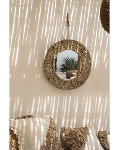 Le Miroir St Barth - Naturel - 65x65x3 cm