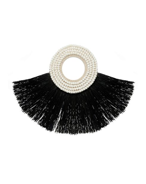 La conchiglia Alang Alang - Nera - 86x4x62 cm