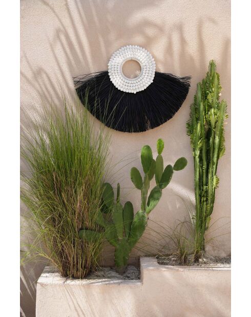 La conchiglia Alang Alang - Nera - 86x4x62 cm