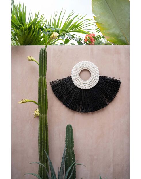 La conchiglia Alang Alang - Nera - 86x4x62 cm