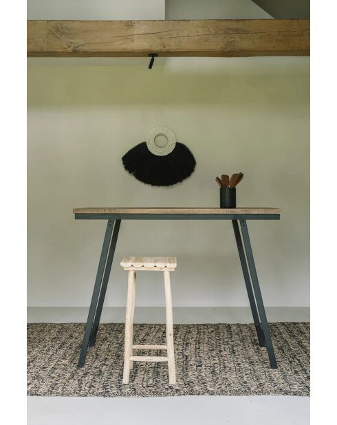 La conchiglia Alang Alang - Nera - 86x4x62 cm