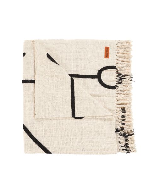 Le Jeté de Lit Evil Eye - Noir - 128x240x1 cm