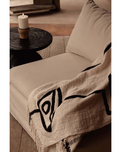 Le Jeté de Lit Evil Eye - Noir - 128x240x1 cm