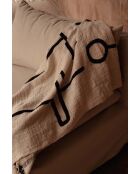 Bedsprei The Evil Eye - Zwart - 128x240x1 cm