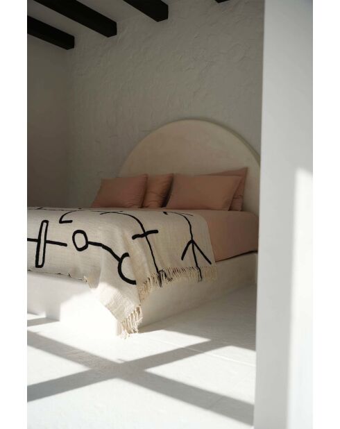 Le Jeté de Lit Evil Eye - Noir - 128x240x1 cm