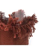 The Oh My Gee Kerzenhalter aus Samt, Bordeauxrot, S, 8 x 8 x 8 cm