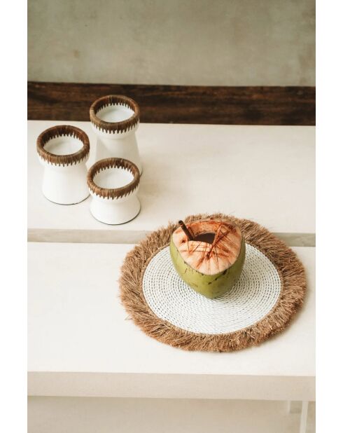 The Pretty Natural White Kerzenhalter M - 13x13x16 cm