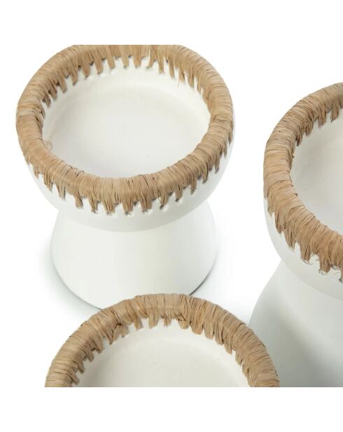 The Pretty Natural White Kerzenhalter M - 13x13x16 cm