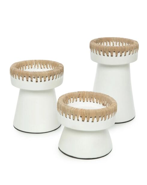 The Pretty Natural White Kerzenhalter M - 13x13x16 cm