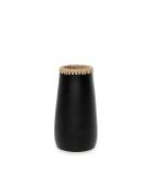 Le Vase Sneaky Noir Naturel M - 14x14x26 cm