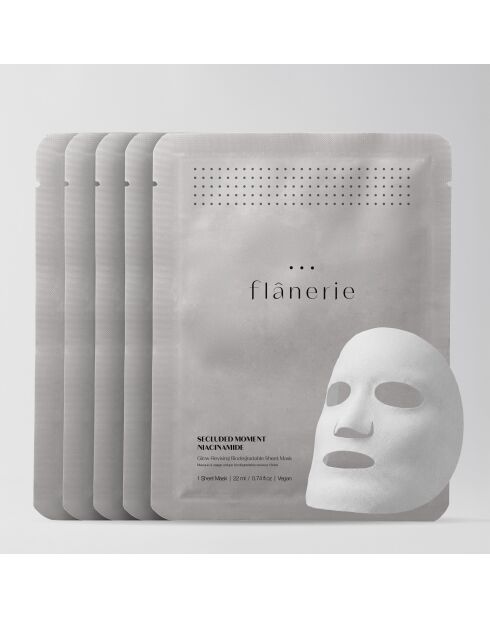 Maschera monouso biodegradabile per ravvivare il bagliore - 5 paia
