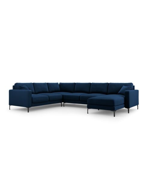 Panorama-Ecksofa (rechte Seite) Venus Velvet 6-Sitzer Königsblau - 326x236x90 cm