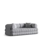 Sofá cama convertible gris de 3 plazas Daisy - 206x95x70