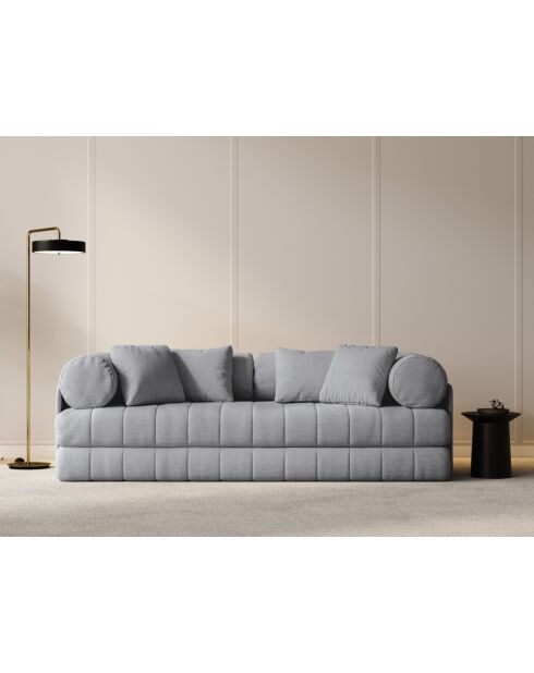 Canapé convertible Daisy 3 places Gris - 206x95x70